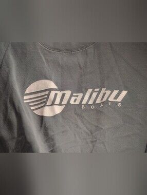 Malibu Boats MV Sports Vintage Fleece  Sweatshirt Grey Size XL